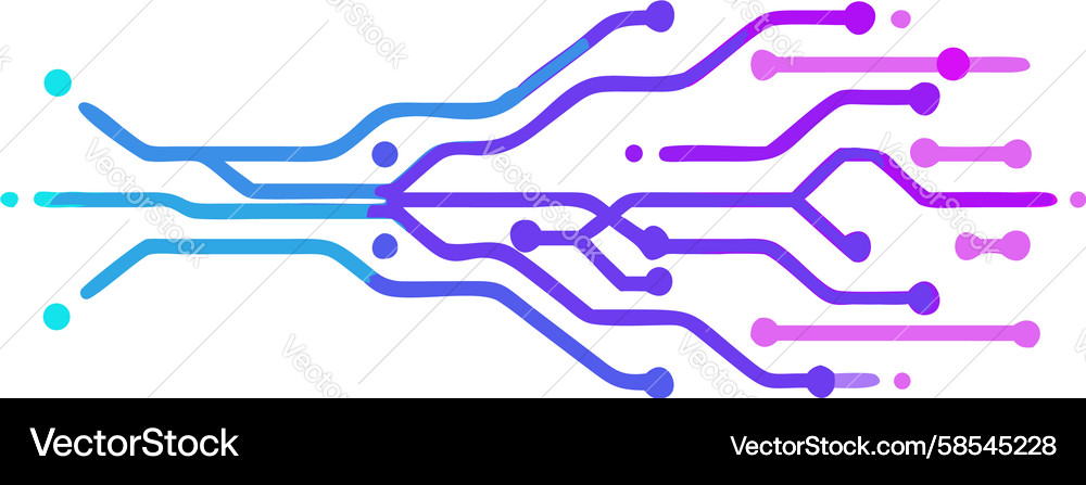 Digital Data Stream Network Vector Image