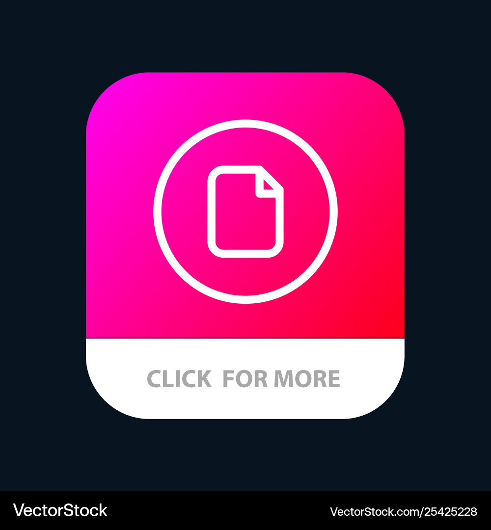 Dokumentdatei grundlegende ui mobile app button android Dokumentdatei grundlegende ui mobile app button android vektorbild