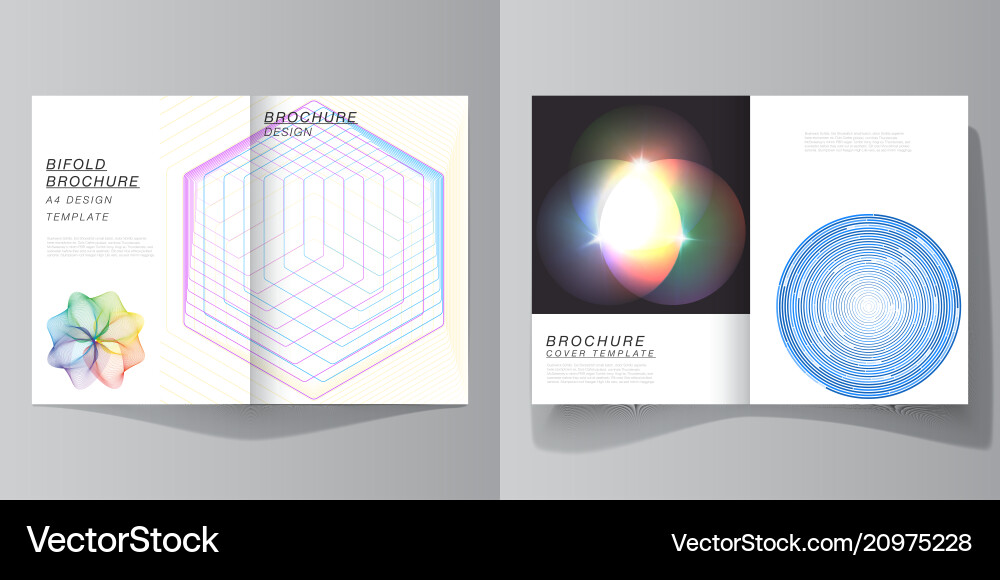 Layout of two a4 format Vector Image