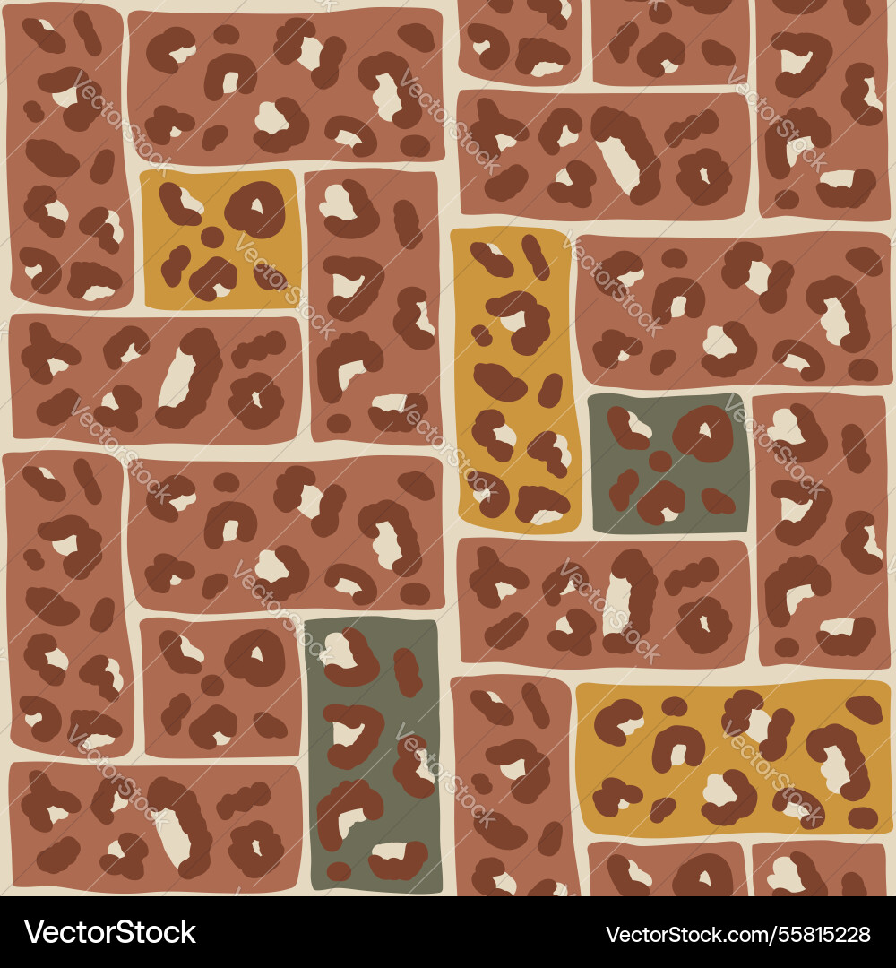 Leopard camouflage seamless pattern abstract Leopard camouflage seamless pattern abstract vector image