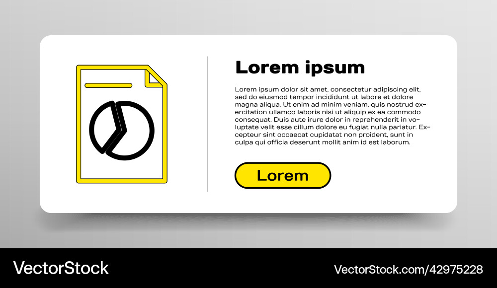 Line document with graph chart icon isolated Line document with graph chart icon isolated vector image