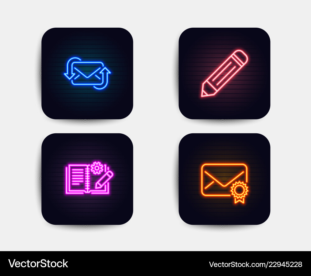 Refresh mail engineering documentation and pencil Refresh mail engineering documentation and pencil Vector Image