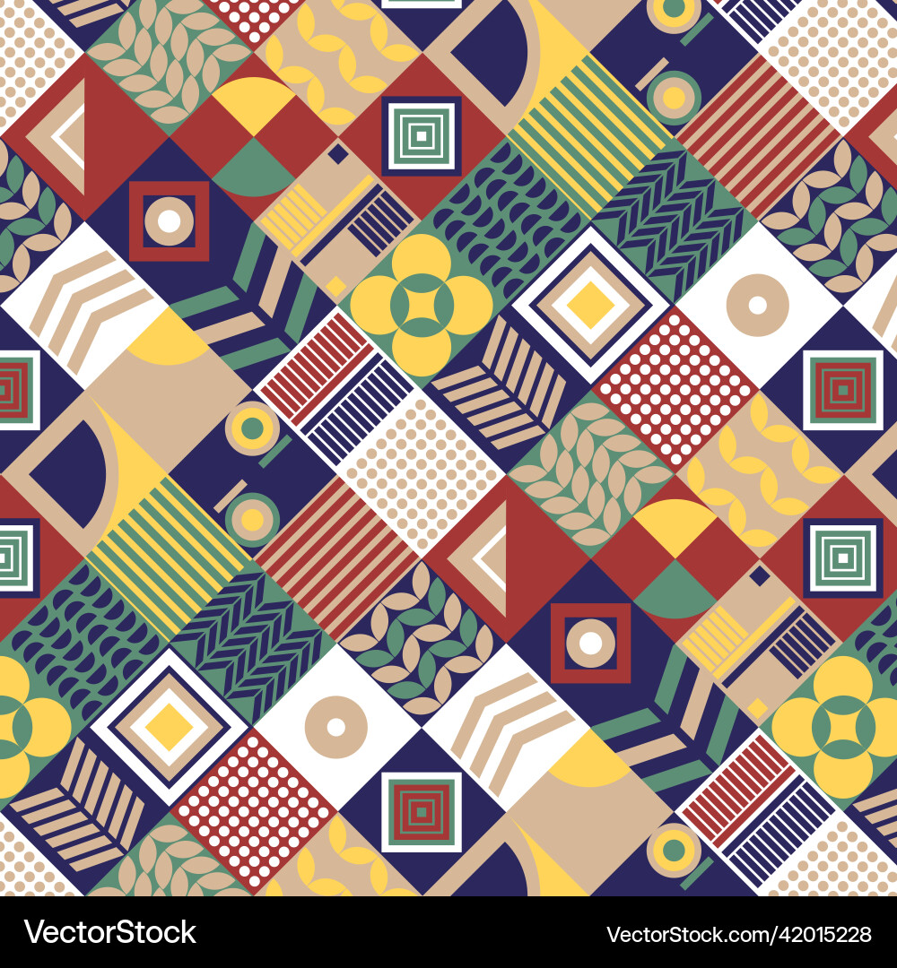 Seamless pattern with squares Vector Image