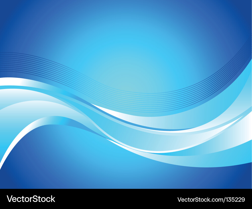 Abstract Blue Wave Background Vector Image