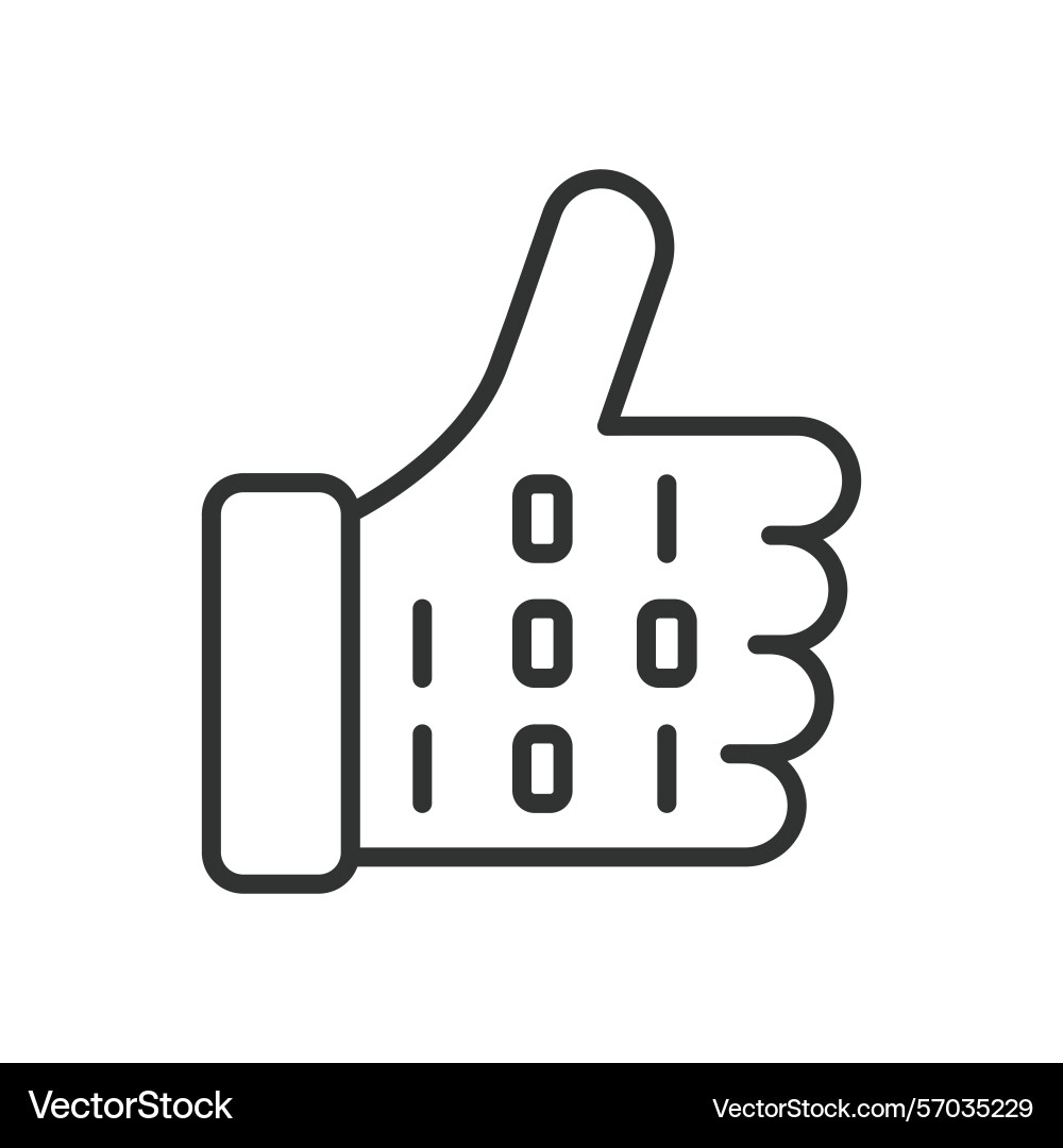 Good code icon in line design clean Good code icon in line design clean vector image
