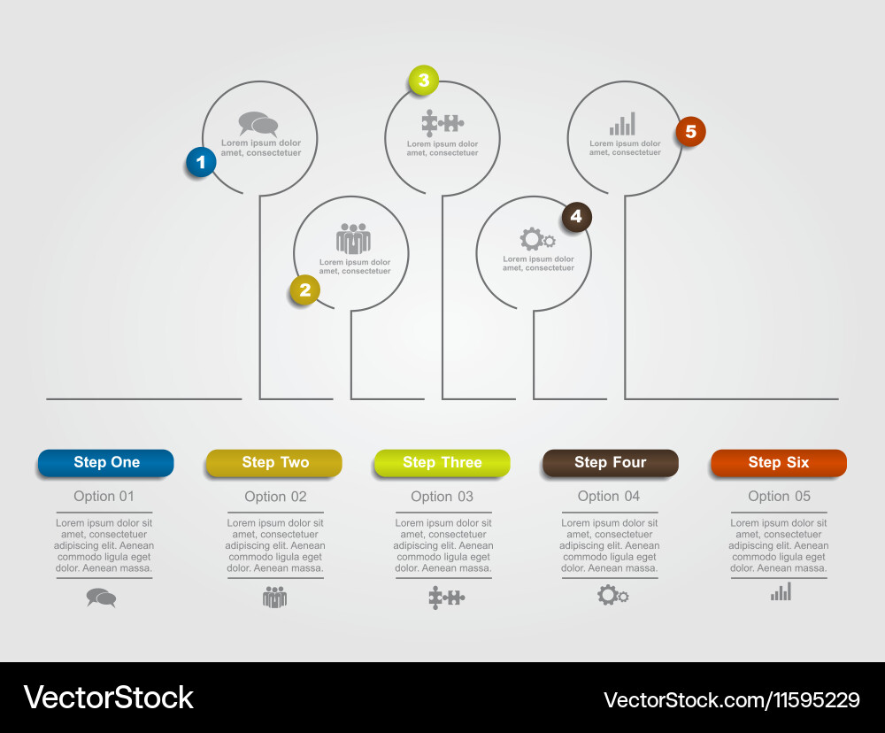 Infographic template with place for your data vector image