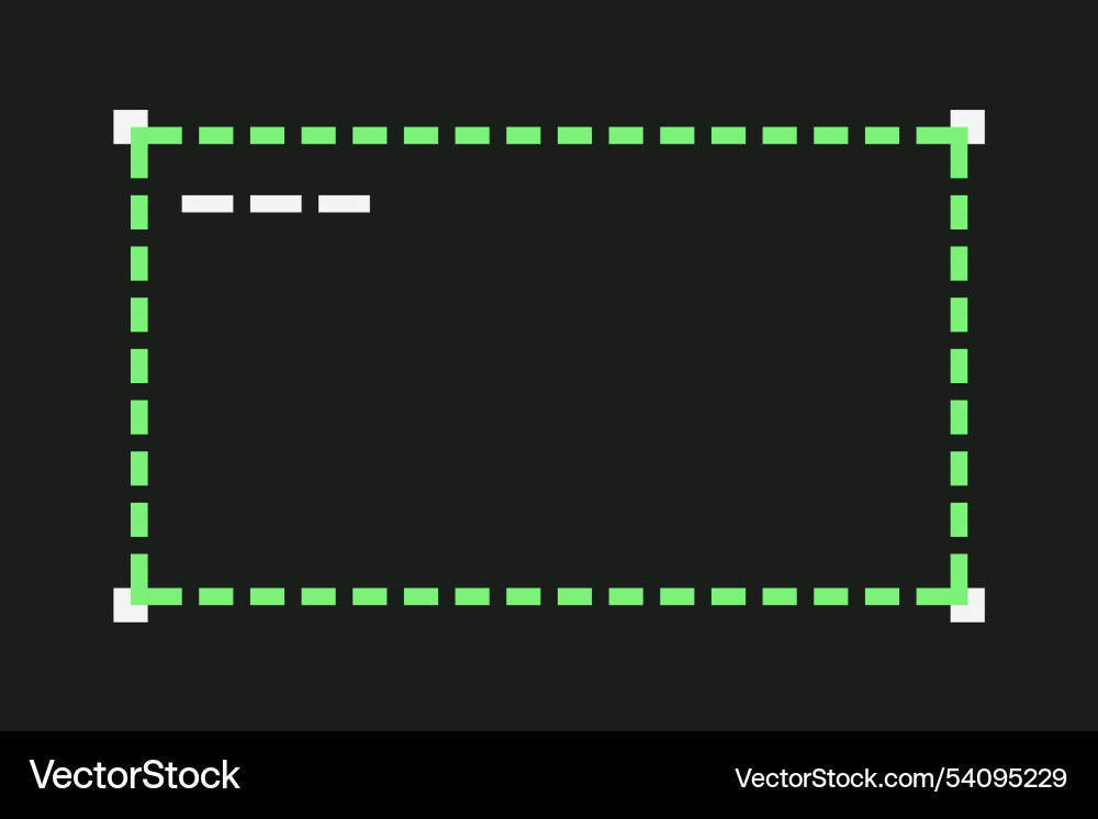 Pixel art retro selected area frame text window Pixel art retro selected area frame text window vector image