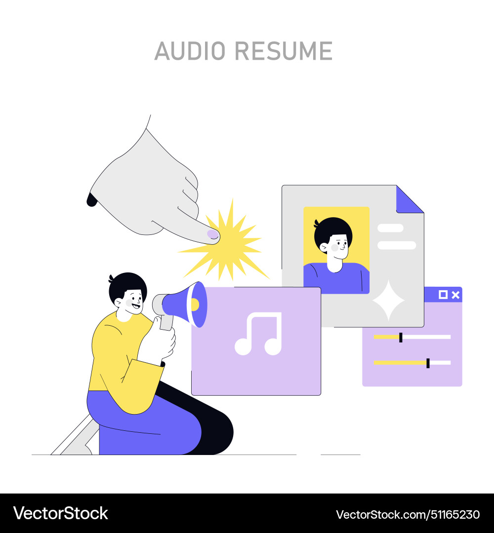 Alternative types summaries flat Vector Image