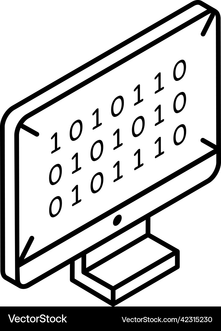 Binary coding vector image