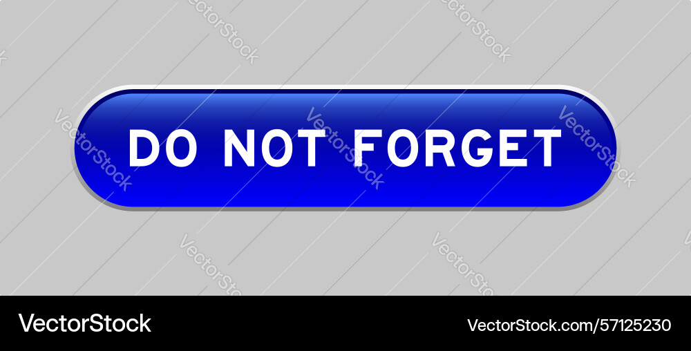 Blue color capsule shape button with word do Blue color capsule shape button with word do vector image