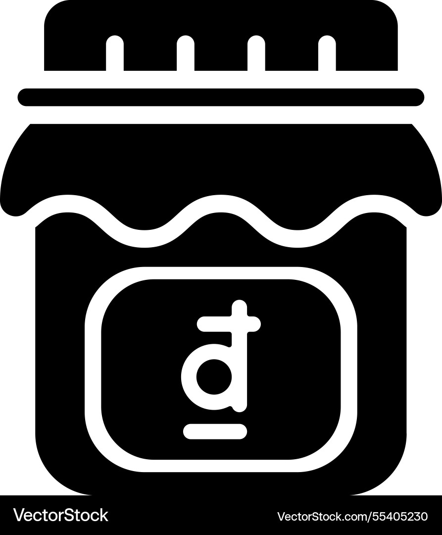 Dong currency isolate in a jar Vector Image