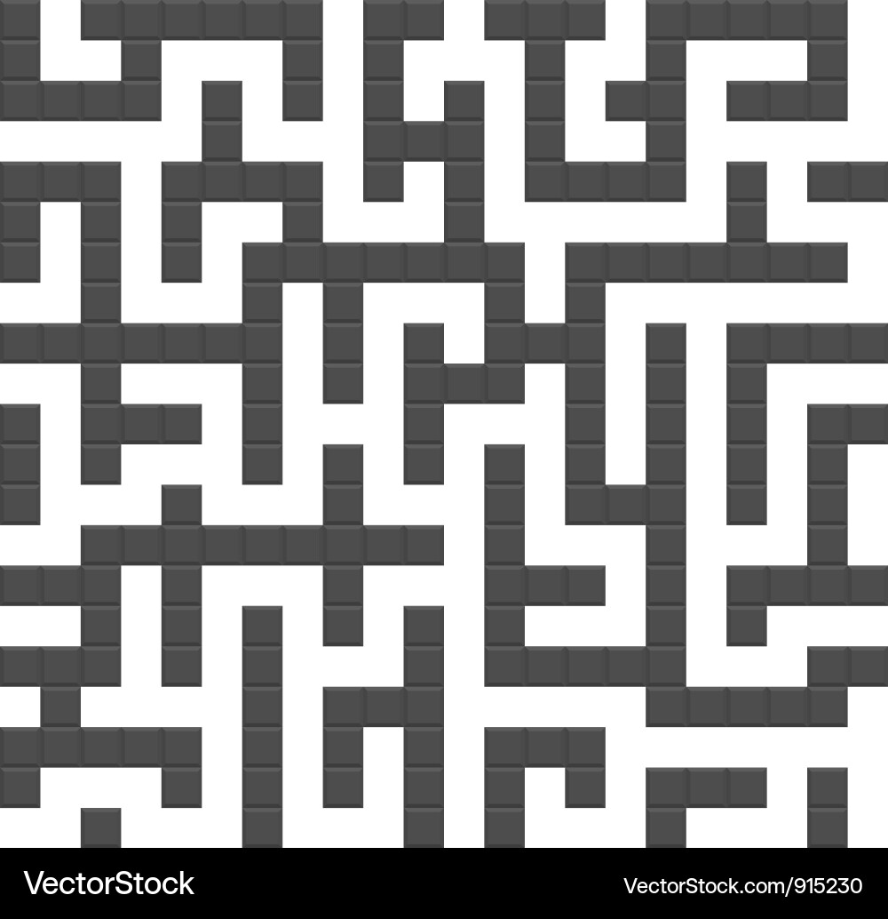 Infinite Maze Pattern vector image