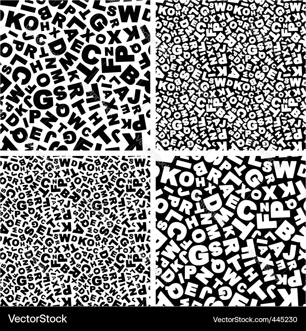 Letter Mix Background vector image
