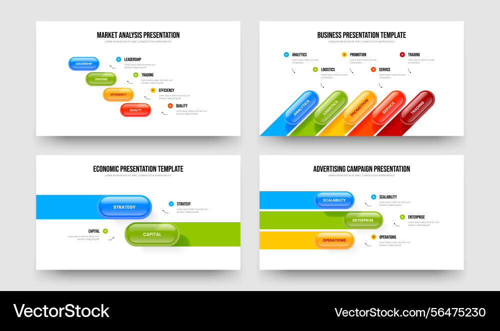 Professional report four five two three option Vector Image