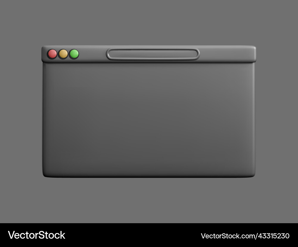 Web browser window template blank screen Vector Image