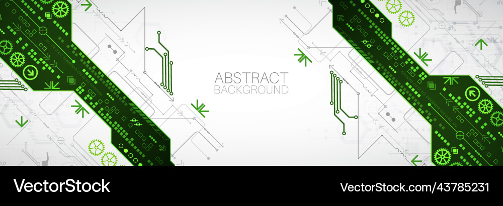Abstract technology concept high computer color Vector Image