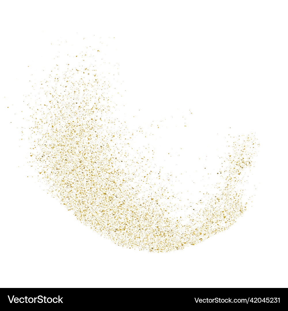 Golden Glitter Sparkle Background Vector Image