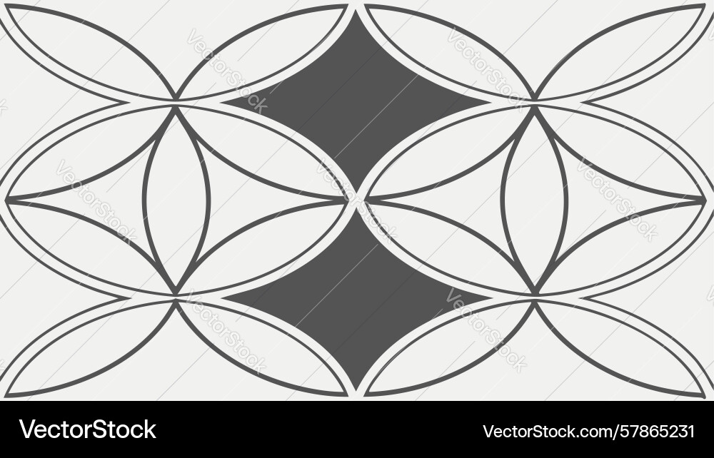 Interlocking diamond geometric pattern abstract Vector Image