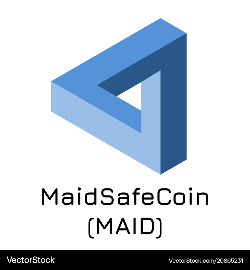 Maidsafecoin maid crypto c – Royalty-Free Vector | VectorStock