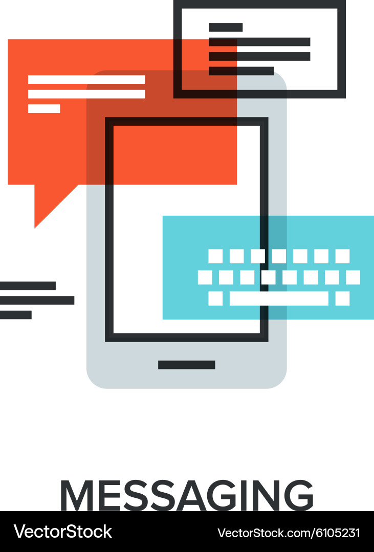 Messaging vector image