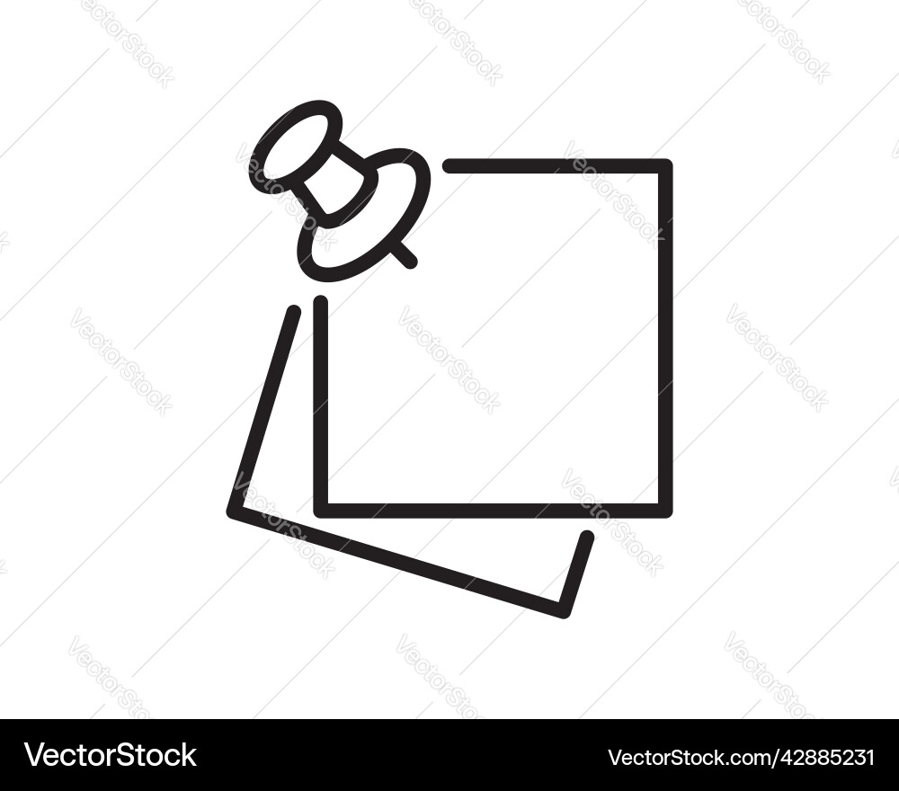 Note icon sign paper message or document page Vector Image