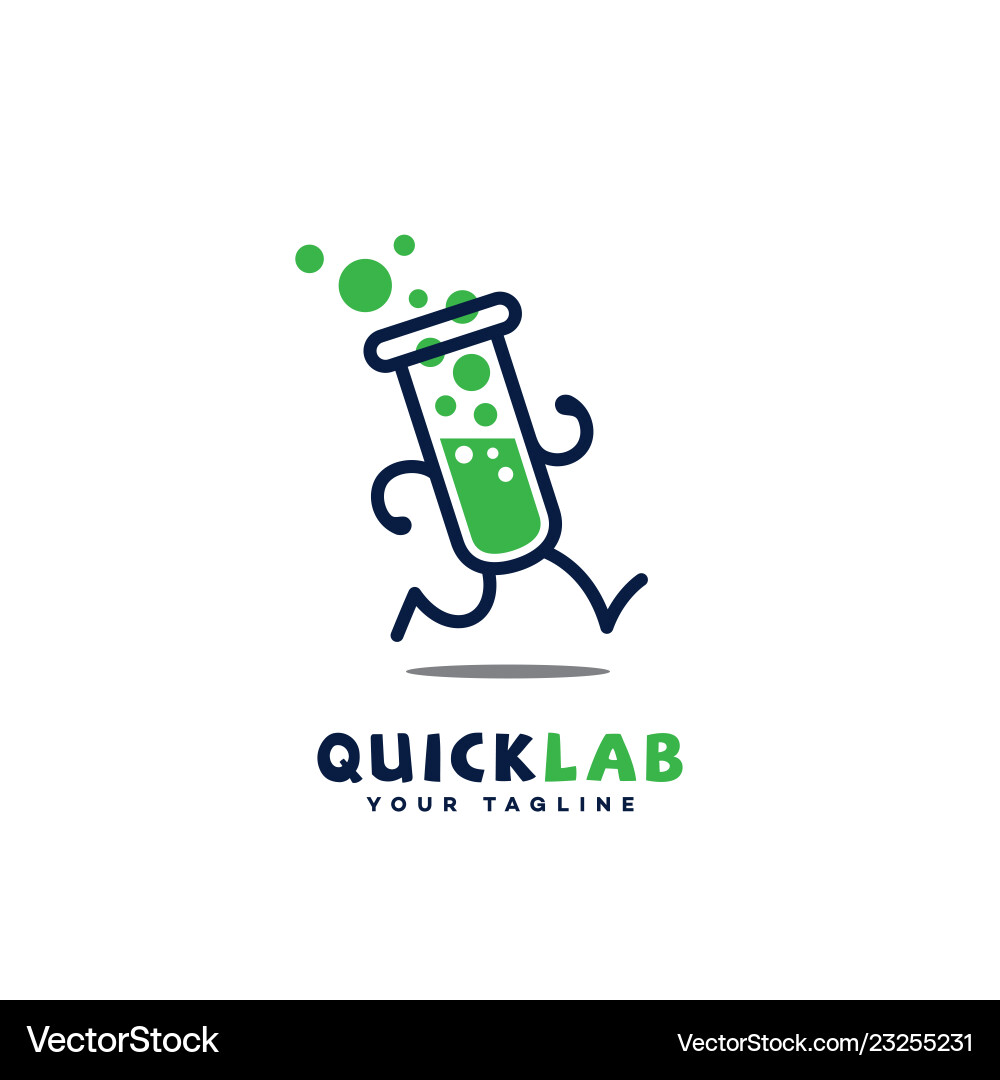 Quick Lab Logo vector image