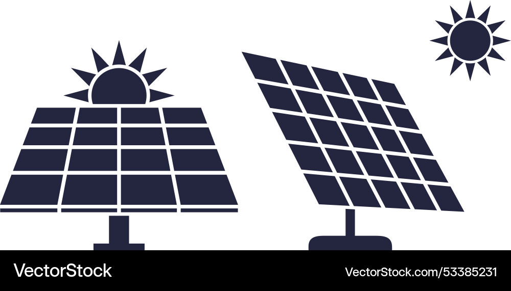 Solar panel Royalty Free Vector Image - VectorStock