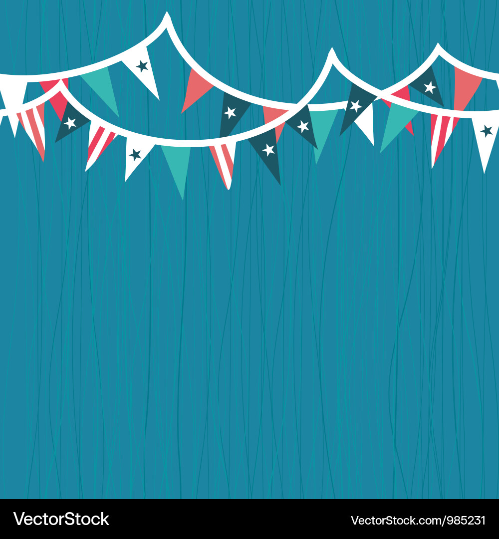 Vintage background with flags Vector Image