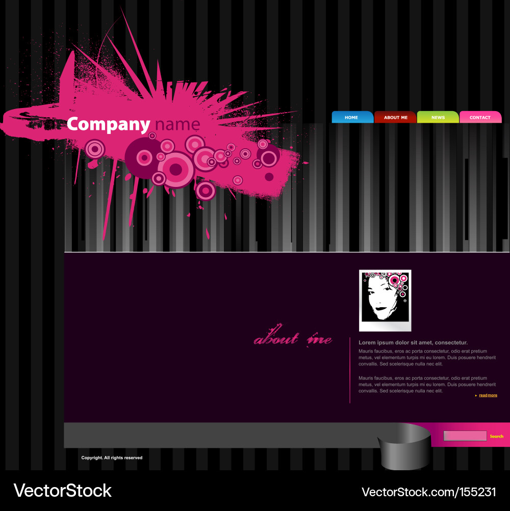 Website Background Template vector image