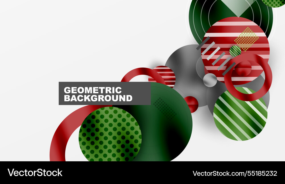 Abstract geometric background with overlapping Vector Image