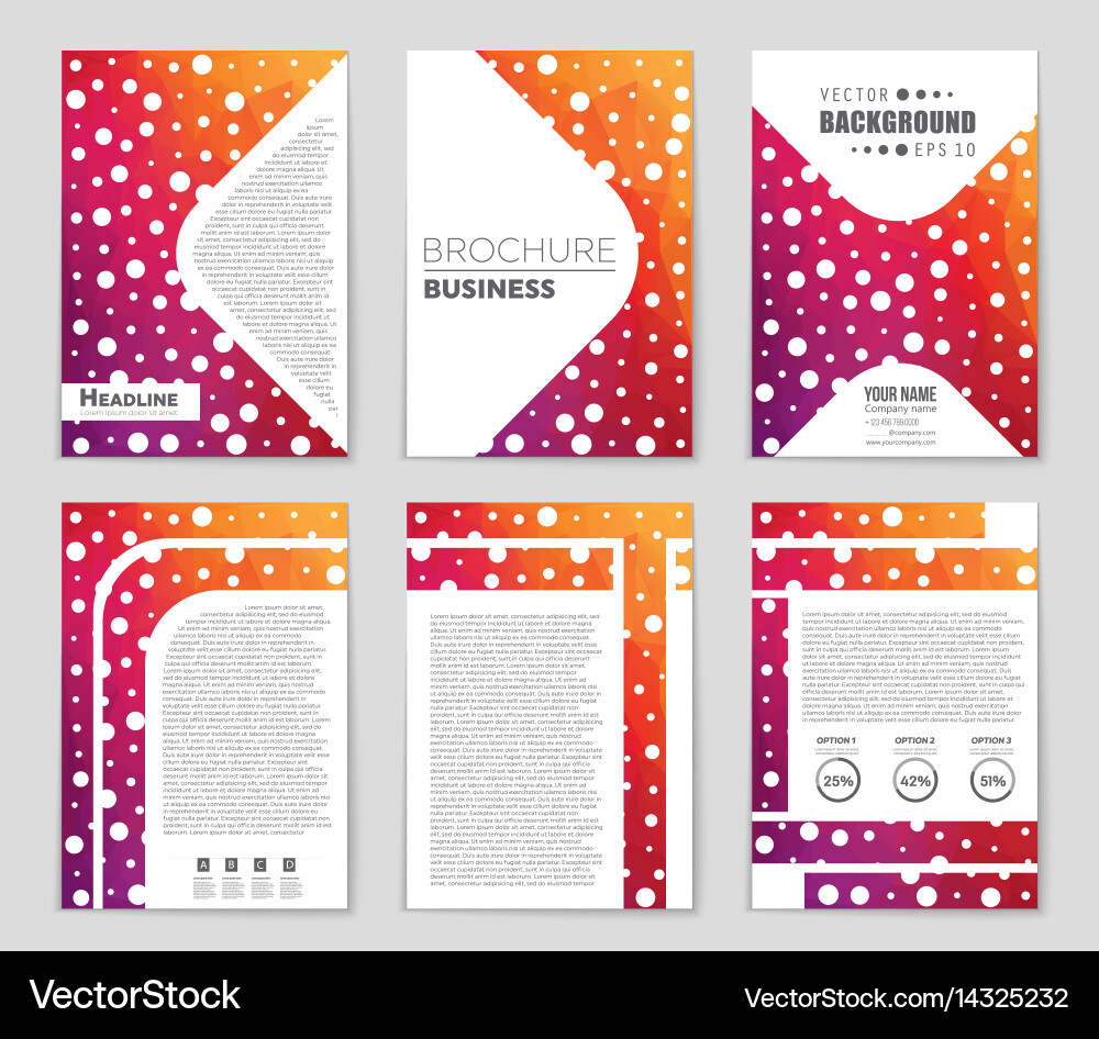 Abstract layout background set for art vector image