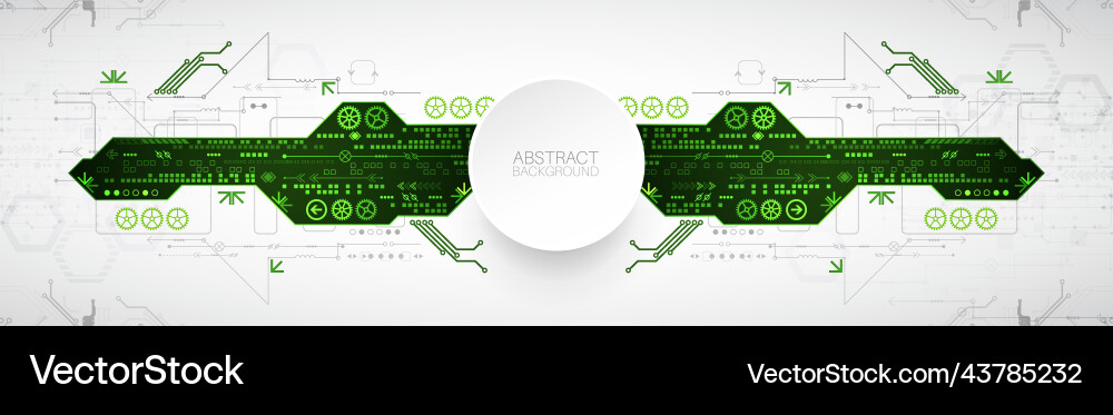 Abstract Technology Circuit Background Vector Image