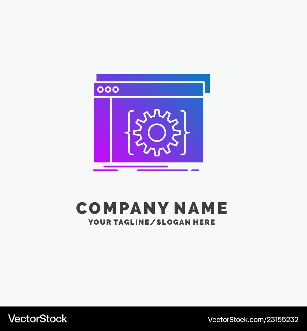 Api app coding developer software purple business Api app coding developer software purple business vector image