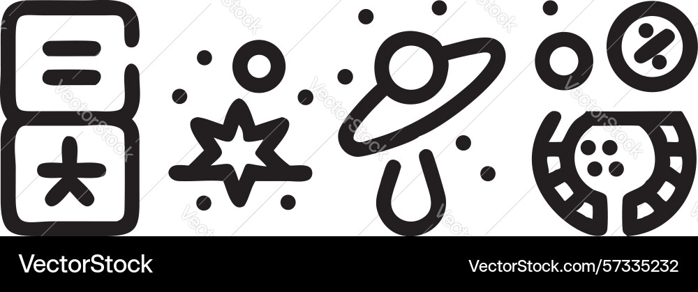 Assorted abstract ui design elements vector image