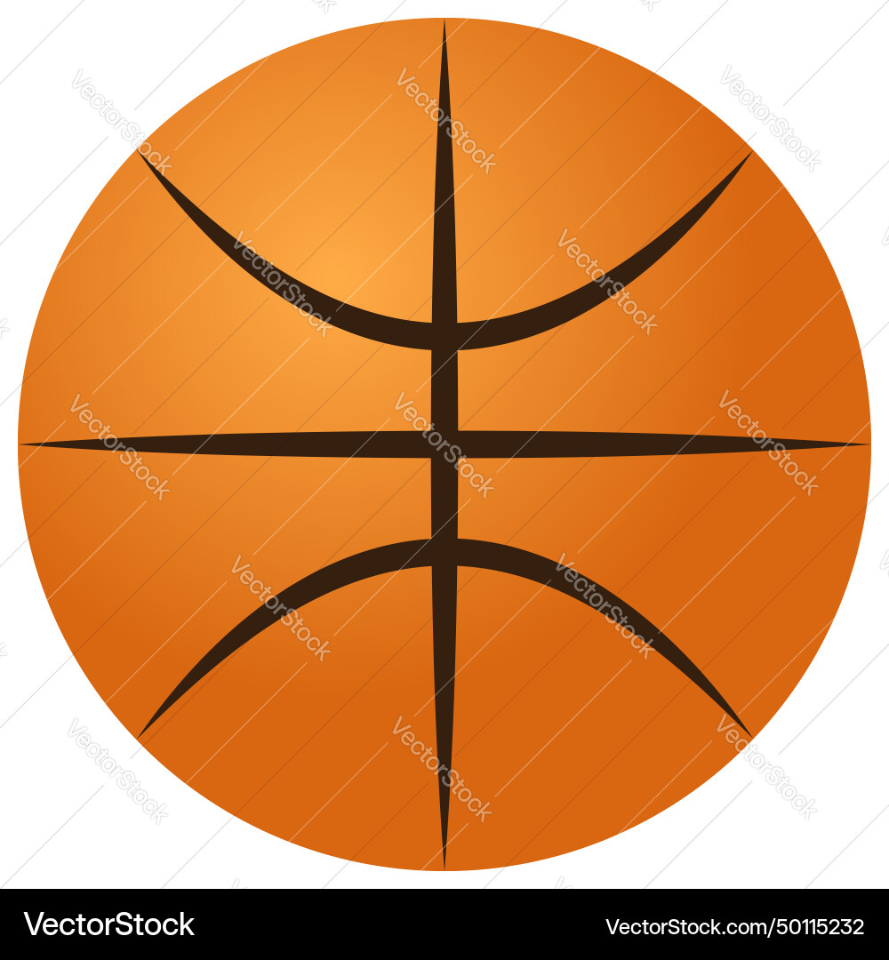 Basketball ball 3d view realistic Basketball ball 3d view realistic Vector Image