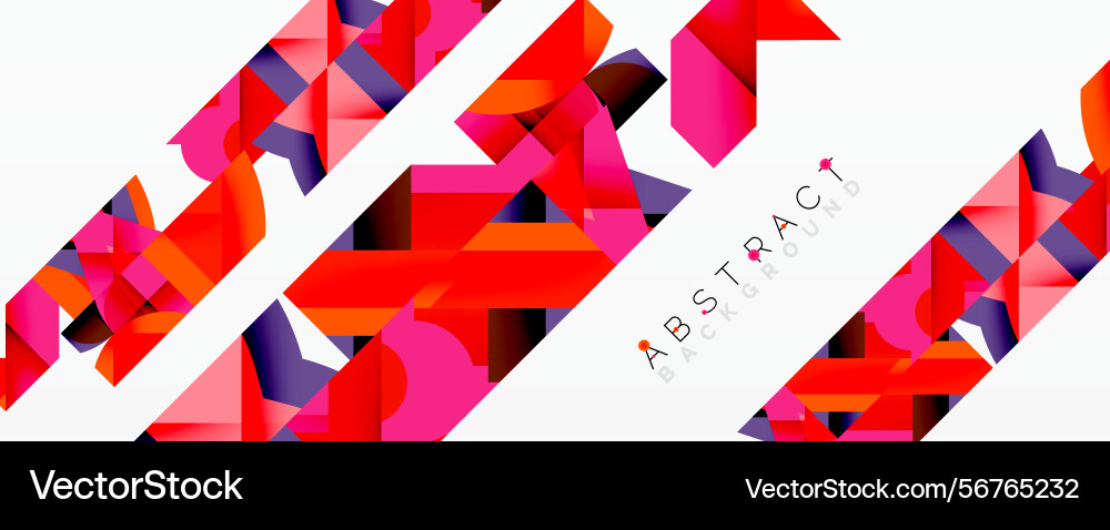Bright geometric shapes create dynamic abstract Bright geometric shapes create dynamic abstract vector image