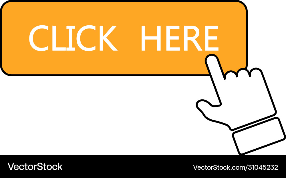 Button click here in flat style Button click here in flat style Vector Image