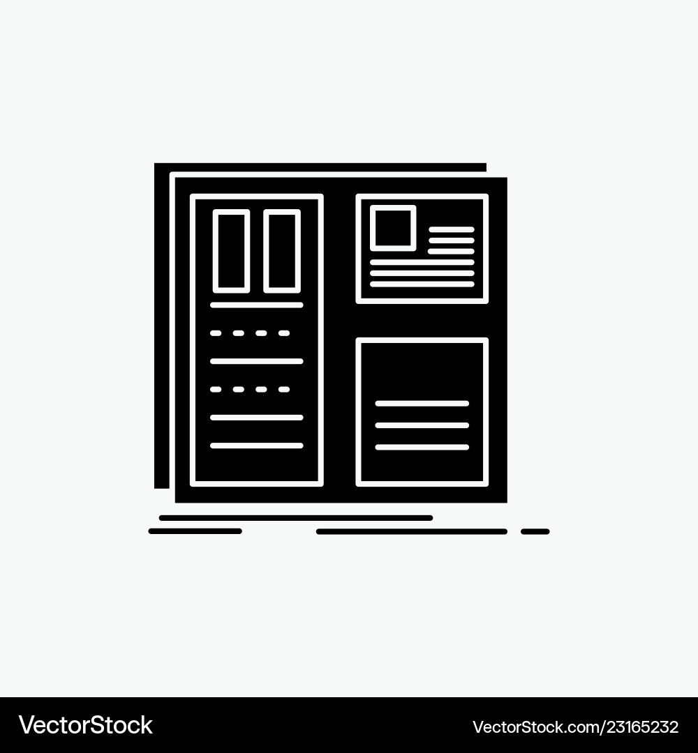 Design Grid Interface Layout ui glyph icon Design Grid Interface Layout ui glyph icon Vektorbild