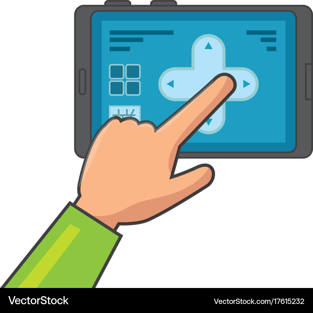 Hand user with drone remote control icon Vector Image