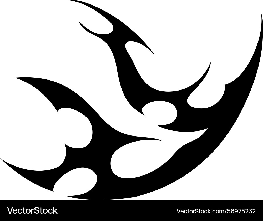 Neo tribal cyber sigilism design element Vector Image