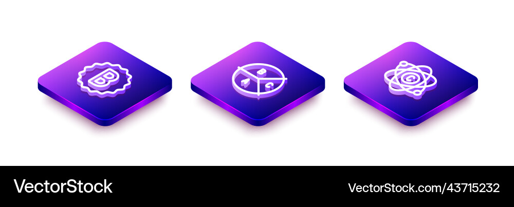 Set isometric line exam paper with incorrect Vector Image