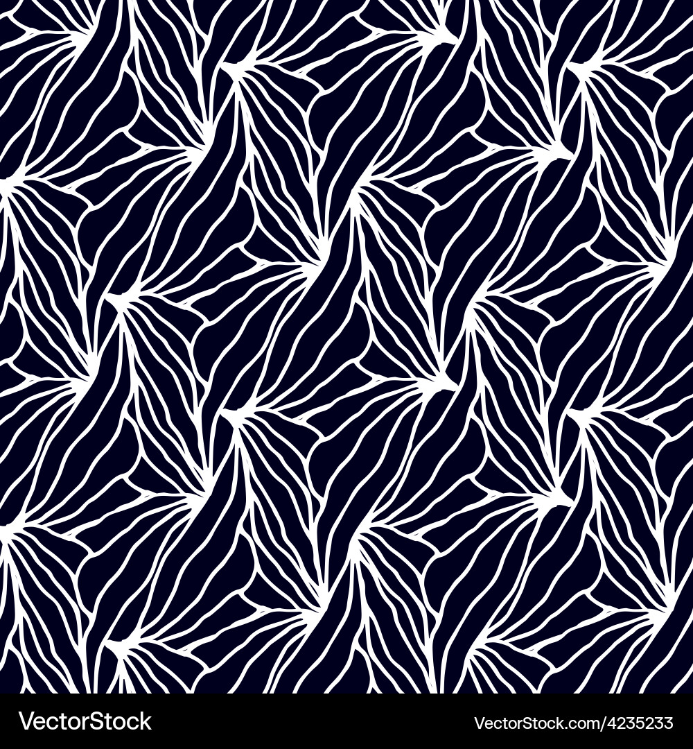 Abstract geometric monochrome pattern with unusual vector image