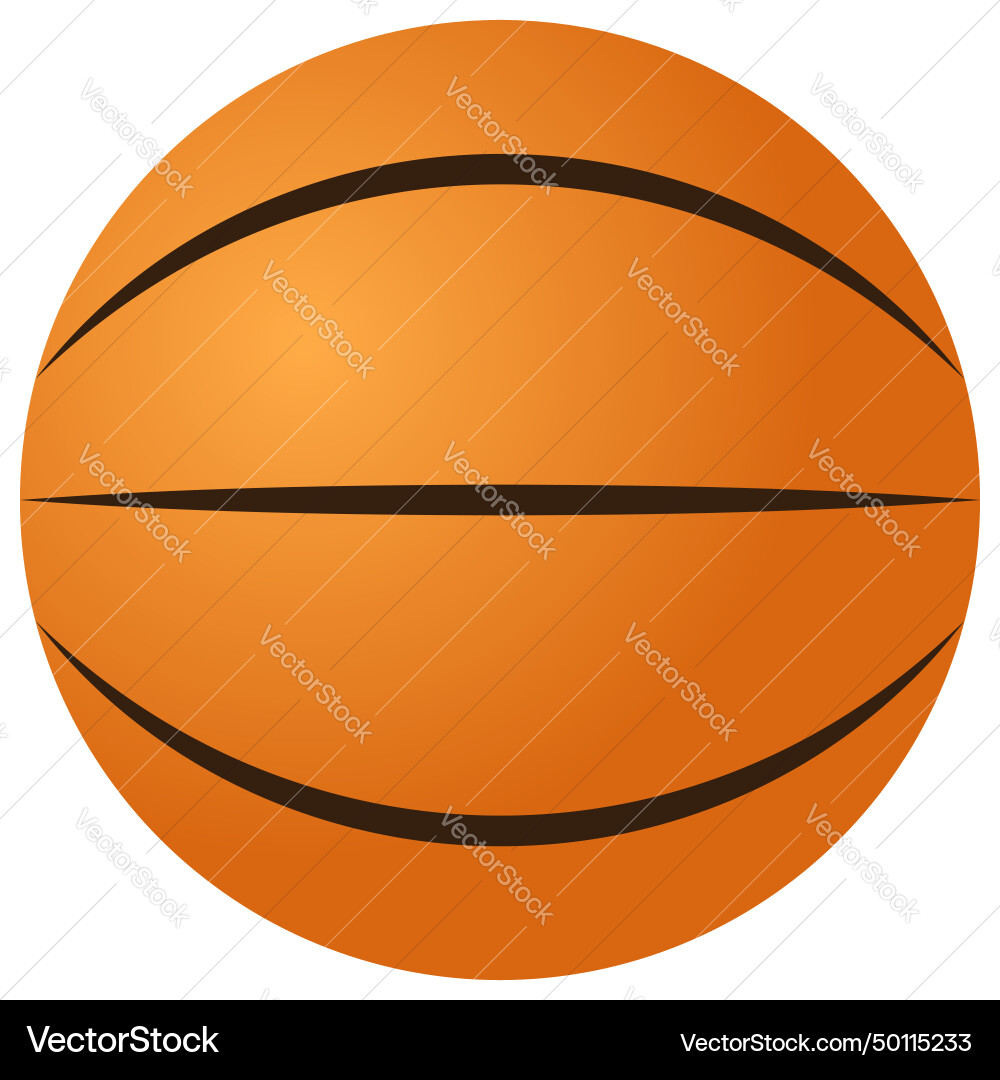 Basketball ball 3d view realistic Basketball ball 3d view realistic Vector Image