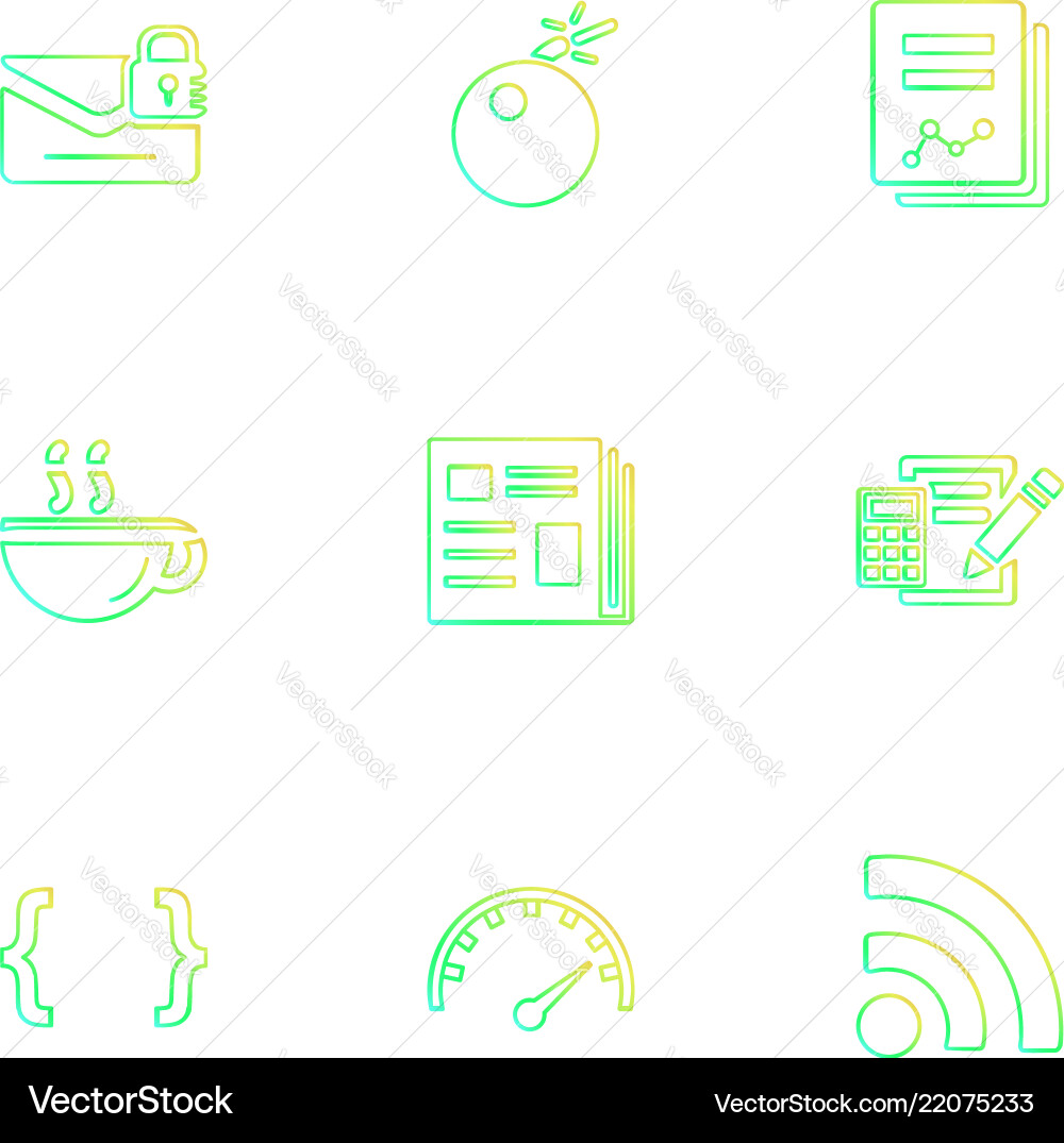 Document sound multimedia user interface Vector Image