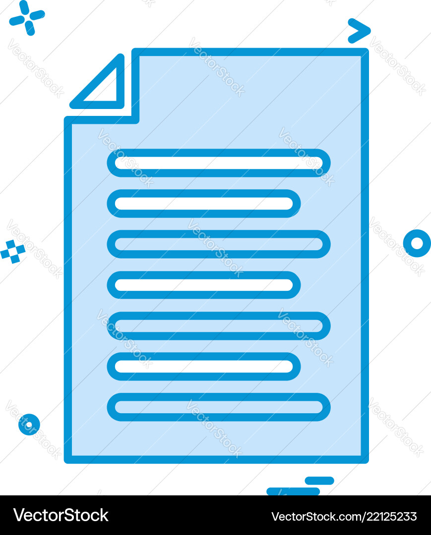 File document list icon design File document list icon design Vector Image