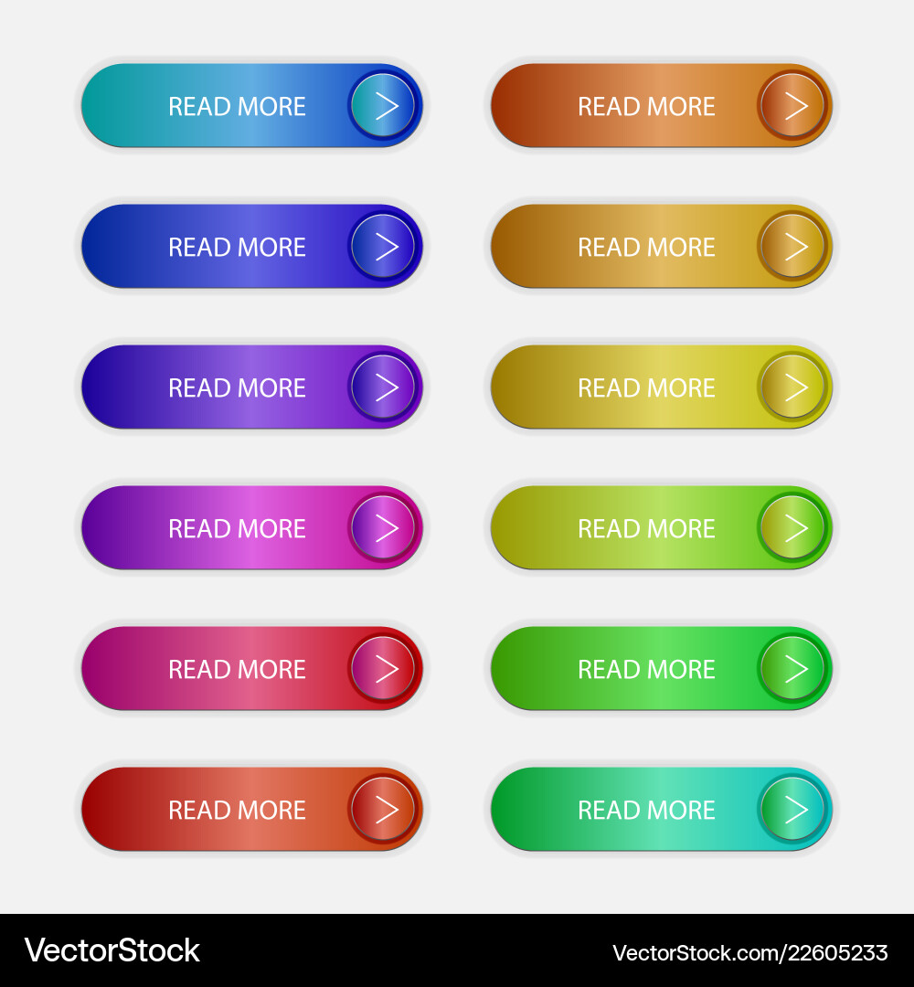 Flat Call to Action Buttons vector image