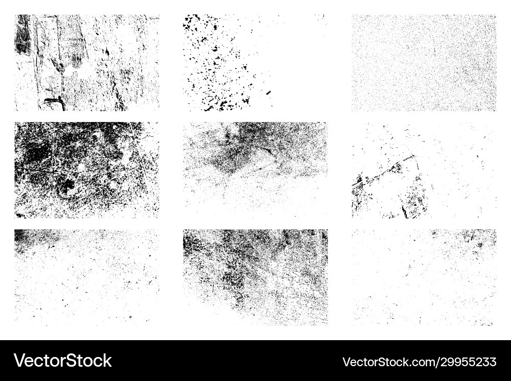 Grunge Texture Overlay Set vector image