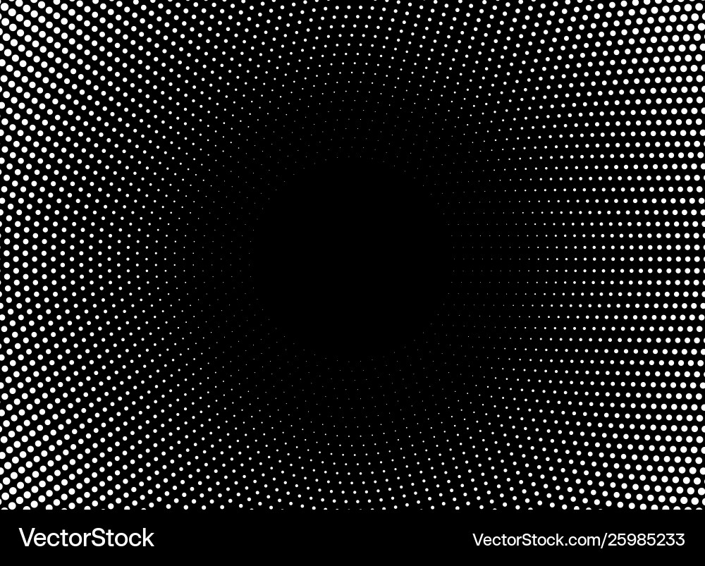 Halftone circle frame horizontal background Halftone circle frame horizontal background vector image