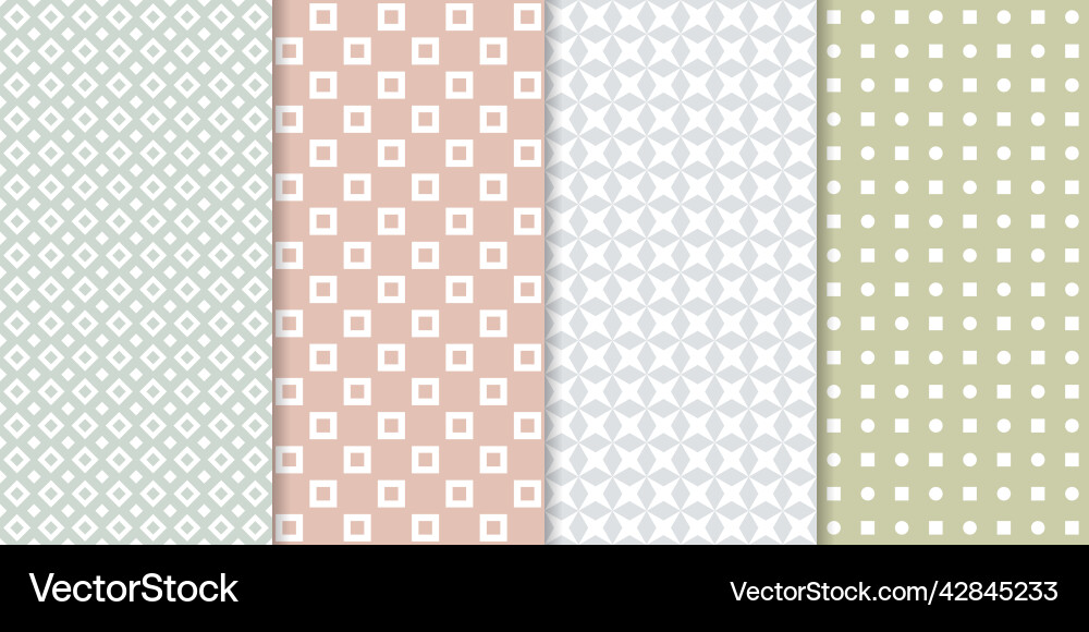 Minimal Geometric Patterns Vector Image