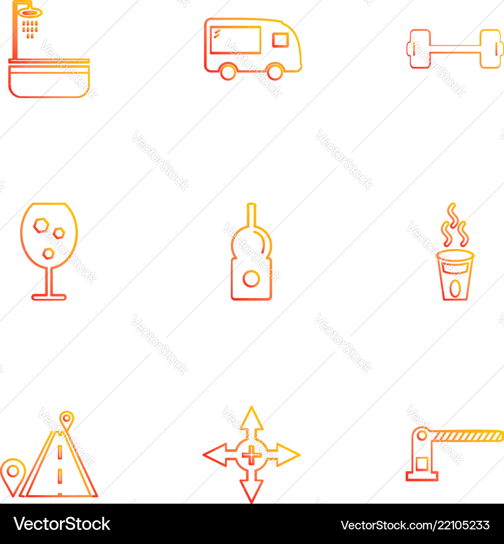 Multimedia camera user interface technology Vector Image